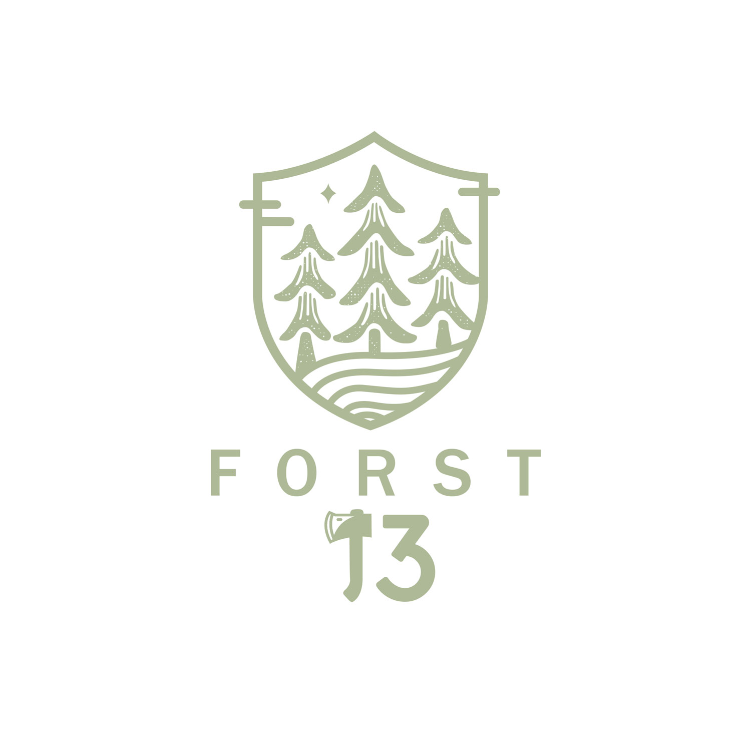 Forst13 Branding Logodesign Logo CI Forstbetrieb