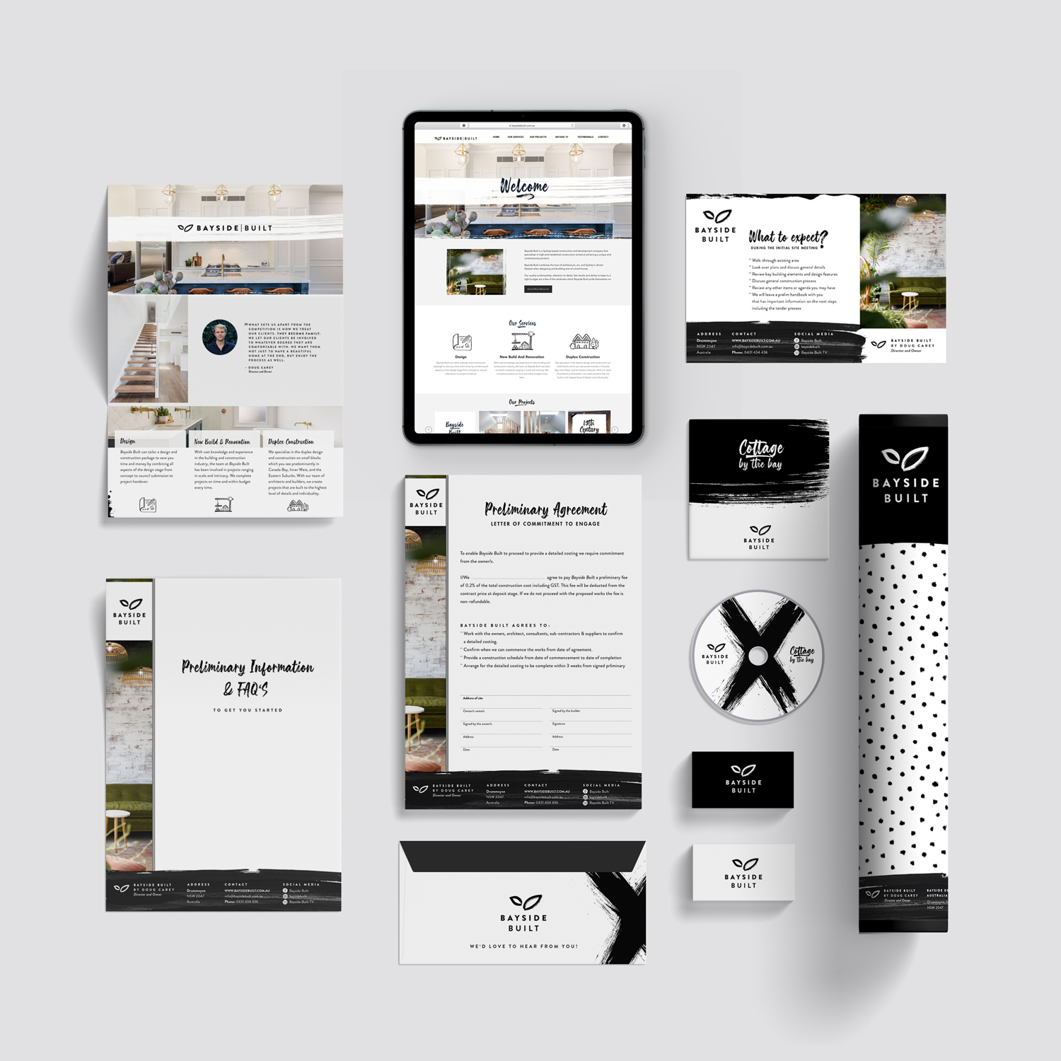 Branding Redesign Corporate Identity Real Estate Bauunternehmen Geschäftsausstattung