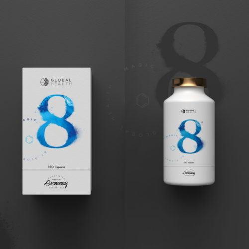 Verpackungsdesign Redesign Branding Logo Fotografie Nahrungsergänzungsmittel